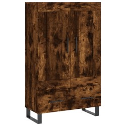 vidaXL Aparador alto madera de ingeniería roble ahumado 69,5x31x115 cm