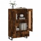vidaXL Aparador alto madera de ingeniería roble ahumado 69,5x31x115 cm vidaXL Aparador alto madera de ingeniería roble ahumado 69,5x31x115 cm