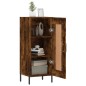 vidaXL Aparador madera de ingeniería roble ahumado 34,5x34x90 cm vidaXL Aparador madera de ingeniería roble ahumado 34,5x34x90 cm