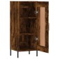 vidaXL Aparador madera de ingeniería roble ahumado 34,5x34x90 cm vidaXL Aparador madera de ingeniería roble ahumado 34,5x34x90 cm
