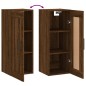 vidaXL Armario de pared madera ingeniería marrón roble 34,5x34x90 cm vidaXL Armario de pared madera ingeniería marrón roble 34,5x34x90 cm