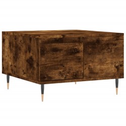 vidaXL Mesa de centro madera contrachapada roble ahumado 55x55x36,5 cm