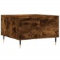vidaXL Mesa de centro madera contrachapada roble ahumado 55x55x36,5 cm