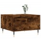 vidaXL Mesa de centro madera contrachapada roble ahumado 55x55x36,5 cm