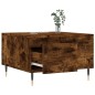 vidaXL Mesa de centro madera contrachapada roble ahumado 55x55x36,5 cm