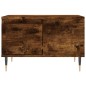 vidaXL Mesa de centro madera contrachapada roble ahumado 55x55x36,5 cm
