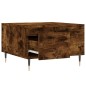 vidaXL Mesa de centro madera contrachapada roble ahumado 55x55x36,5 cm