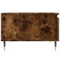 vidaXL Mesa de centro madera contrachapada roble ahumado 55x55x36,5 cm