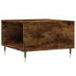 vidaXL Mesa de centro madera contrachapada roble ahumado 55x55x36,5 cm