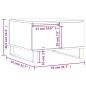 vidaXL Mesa de centro madera contrachapada gris Sonoma 55x55x36,5 cm vidaXL Mesa de centro madera contrachapada gris Sonoma 55x55x36,5 cm