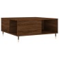 vidaXL Mesa de centro madera contrachapada roble marrón 80x80x36,5 cm vidaXL Mesa de centro madera contrachapada roble marrón 80x80x36,5 cm