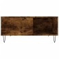 vidaXL Mesa de centro madera contrachapada roble ahumado 80x80x36,5 cm