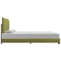 vidaXL Estructura de cama de tela verde 120x200 cm vidaXL Estructura de cama de tela verde 120x200 cm