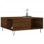 vidaXL Mesa de centro madera contrachapada roble marrón 80x80x36,5 cm