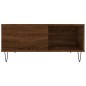 vidaXL Mesa de centro madera contrachapada roble marrón 80x80x36,5 cm
