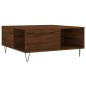 vidaXL Mesa de centro madera contrachapada roble marrón 80x80x36,5 cm