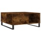vidaXL Mesa de centro madera contrachapada roble ahumado 80x80x36,5 cm vidaXL Mesa de centro madera contrachapada roble ahumado 80x80x36,5 cm