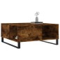 vidaXL Mesa de centro madera contrachapada roble ahumado 80x80x36,5 cm vidaXL Mesa de centro madera contrachapada roble ahumado 80x80x36,5 cm