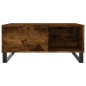 vidaXL Mesa de centro madera contrachapada roble ahumado 80x80x36,5 cm vidaXL Mesa de centro madera contrachapada roble ahumado 80x80x36,5 cm