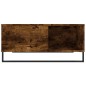 vidaXL Mesa de centro madera contrachapada roble ahumado 80x80x36,5 cm vidaXL Mesa de centro madera contrachapada roble ahumado 80x80x36,5 cm