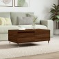 vidaXL Mesa de centro madera contrachapada marrón roble 90x50x36,5 cm vidaXL Mesa de centro madera contrachapada marrón roble 90x50x36,5 cm
