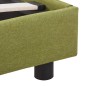 vidaXL Estructura de cama de tela verde 120x200 cm vidaXL Estructura de cama de tela verde 120x200 cm