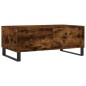 vidaXL Mesa de centro madera contrachapada roble ahumado 90x50x36,5 cm