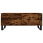 vidaXL Mesa de centro madera contrachapada roble ahumado 90x50x36,5 cm