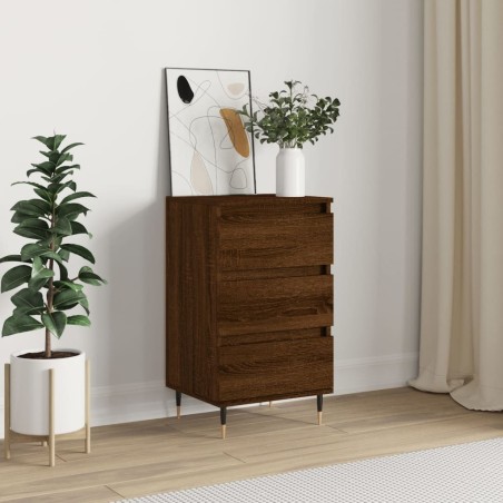 vidaXL Aparador madera de ingeniería marrón roble 40x35x70 cm