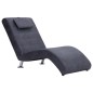 vidaXL Diván con almohada de piel de ante artificial gris vidaXL Diván con almohada de piel de ante artificial gris