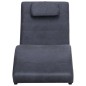 vidaXL Diván con almohada de piel de ante artificial gris vidaXL Diván con almohada de piel de ante artificial gris