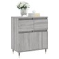 vidaXL Aparador de madera contrachapada gris Sonoma 60x35x70 cm vidaXL Aparador de madera contrachapada gris Sonoma 60x35x70 cm