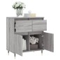vidaXL Aparador de madera contrachapada gris Sonoma 60x35x70 cm vidaXL Aparador de madera contrachapada gris Sonoma 60x35x70 cm