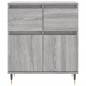 vidaXL Aparador de madera contrachapada gris Sonoma 60x35x70 cm vidaXL Aparador de madera contrachapada gris Sonoma 60x35x70 cm