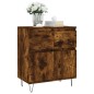 vidaXL Aparador madera contrachapada color roble ahumado 60x35x70 cm