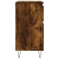 vidaXL Aparador madera contrachapada color roble ahumado 60x35x70 cm