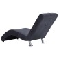 vidaXL Diván con almohada de piel de ante artificial gris vidaXL Diván con almohada de piel de ante artificial gris
