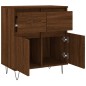 vidaXL Aparador madera contrachapada marrón roble 60x35x70 cm