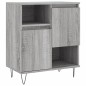 vidaXL Aparador de madera contrachapada gris Sonoma 60x35x70 cm vidaXL Aparador de madera contrachapada gris Sonoma 60x35x70 cm