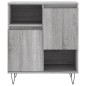 vidaXL Aparador de madera contrachapada gris Sonoma 60x35x70 cm vidaXL Aparador de madera contrachapada gris Sonoma 60x35x70 cm