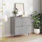 vidaXL Aparador de madera contrachapada gris Sonoma 60x35x70 cm vidaXL Aparador de madera contrachapada gris Sonoma 60x35x70 cm
