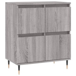 vidaXL Aparador de madera contrachapada gris Sonoma 60x35x70 cm