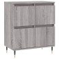 vidaXL Aparador de madera contrachapada gris Sonoma 60x35x70 cm vidaXL Aparador de madera contrachapada gris Sonoma 60x35x70 cm