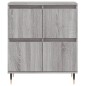 vidaXL Aparador de madera contrachapada gris Sonoma 60x35x70 cm vidaXL Aparador de madera contrachapada gris Sonoma 60x35x70 cm