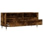 vidaXL Mueble de TV madera contrachapada roble ahumado 100x34,5x44,5cm vidaXL Mueble de TV madera contrachapada roble ahumado 100x34,5x44,5cm