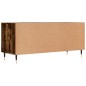 vidaXL Mueble de TV madera contrachapada roble ahumado 100x34,5x44,5cm vidaXL Mueble de TV madera contrachapada roble ahumado 100x34,5x44,5cm