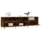 vidaXL Mueble de TV madera contrachapada roble ahumado 150x30x44,5 cm vidaXL Mueble de TV madera contrachapada roble ahumado 150x30x44,5 cm