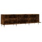 vidaXL Mueble de TV madera contrachapada roble ahumado 150x30x44,5 cm vidaXL Mueble de TV madera contrachapada roble ahumado 150x30x44,5 cm