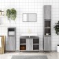 vidaXL Armario de baño madera contrachapada gris Sonoma 30x30x100 cm vidaXL Armario de baño madera contrachapada gris Sonoma 30x30x100 cm