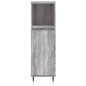 vidaXL Armario de baño madera contrachapada gris Sonoma 30x30x100 cm vidaXL Armario de baño madera contrachapada gris Sonoma 30x30x100 cm